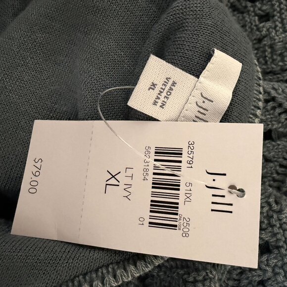 J.Jill BOHO Crochet Tank Top Womens Size XL New With Tag - Picture 4 of 8